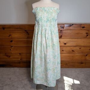 H&M Mint Green Off-Shoulder Kids Dress